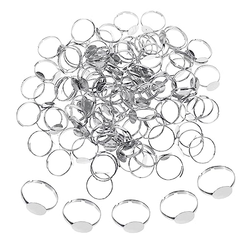 PERSELOSO 100Stücke Verstellbare Ringbasen Langlebigem Legierungs Material für DIY Schmuckherstellung Fingerringschalen für Designs und Dekorationen PERSELOSO 100Stücke Verstellbare Ringbasen Langlebigem Legierungs Material für DIY Schmuckherstellung Fingerringschalen für Designs und Dekorationen von PERSELOSO