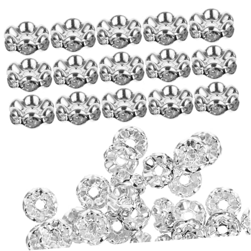 PERSELOSO 100Stücke Wellenförmige Silberne Spacer Perlen für DIY Schmuckherstellung Bastelperlen für Armbänder und Handwerksprojekte Langlebig und Farbecht PERSELOSO 100Stücke Wellenförmige Silberne Spacer Perlen für DIY Schmuckherstellung Bastelperlen für Armbänder und Handwerksprojekte Langlebig und Farbecht von PERSELOSO