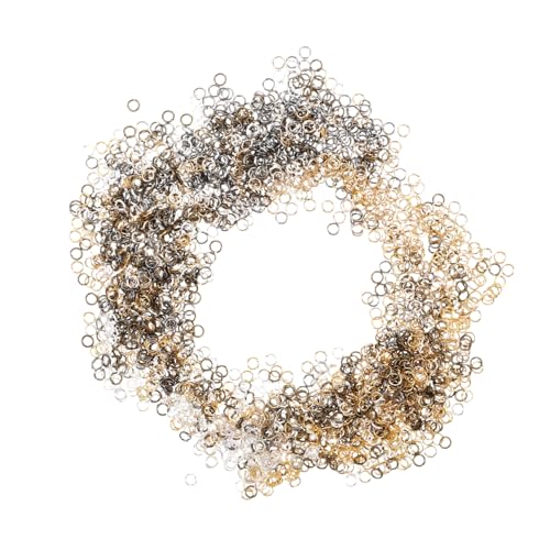 PERSELOSO 10Er-Packungen Biegeringe aus Metall Offene Schmuckverbinder für DIY Schmuckherstellung Stabile Langlebige Jump Rings für Ohrringe Armbänder Halsketten von PERSELOSO