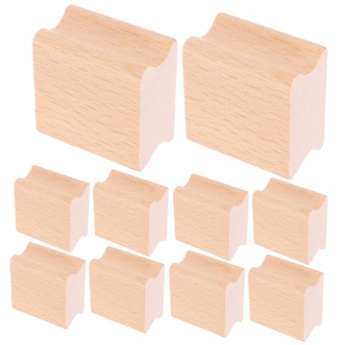 PERSELOSO 10Stücke Blanko Holzstempel DIY Schnitzstempel für Scrapbooking Handkontosiegel und Bastelarbeiten für Bastelfans von PERSELOSO