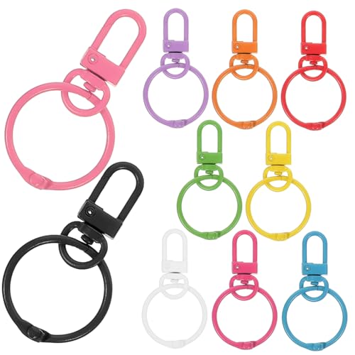 PERSELOSO 10Stücke Metall Karabiner Schlüsselanhänger Schnalle für Schlüsselbund Geldbörse und Rucksack Stabiler Verschluss Leicht und Tragbar für DIY Projekte PERSELOSO 10Stücke Metall Karabiner Schlüsselanhänger Schnalle für Schlüsselbund Geldbörse und Rucksack Stabiler Verschluss Leicht und Tragbar für DIY Projekte von PERSELOSO
