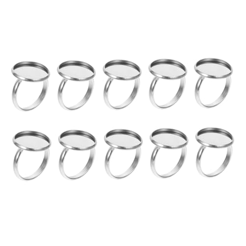 PERSELOSO 10Stücke Ringeinstellung DIY Ring Rohlinge für Schmuckzubehör Verstellbar und Langlebig für Designs und Projekte Innenmaß PERSELOSO 10Stücke Ringeinstellung DIY Ring Rohlinge für Schmuckzubehör Verstellbar und Langlebig für Designs und Projekte Innenmaß von PERSELOSO