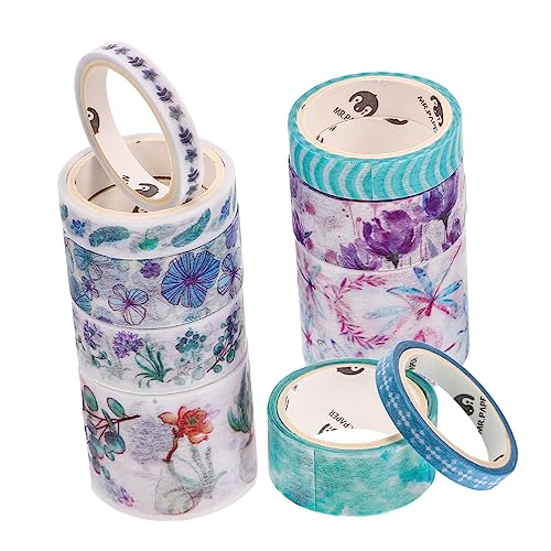 PERSELOSO 10Stücke Teiliges Washi Tape Vintage Mustern Dekoratives Klebeband für Scrapbooking Journaling DIY Projekte Umweltfreundliches Papiermaterial PERSELOSO 10Stücke Teiliges Washi Tape Vintage Mustern Dekoratives Klebeband für Scrapbooking Journaling DIY Projekte Umweltfreundliches Papiermaterial von PERSELOSO