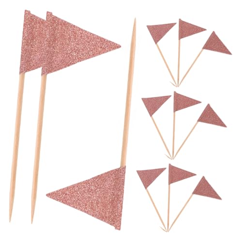 PERSELOSO 12 Stück Dreieckige Kuchenflaggen in Roségold Glitzer Dessert Dekoration Stabile Food Picks für Kuchen Käseplatten und Obst Vielseitige Party und Festtagsdekoration PERSELOSO 12 Stück Dreieckige Kuchenflaggen in Roségold Glitzer Dessert Dekoration Stabile Food Picks für Kuchen Käseplatten und Obst Vielseitige Party und Festtagsdekoration von PERSELOSO