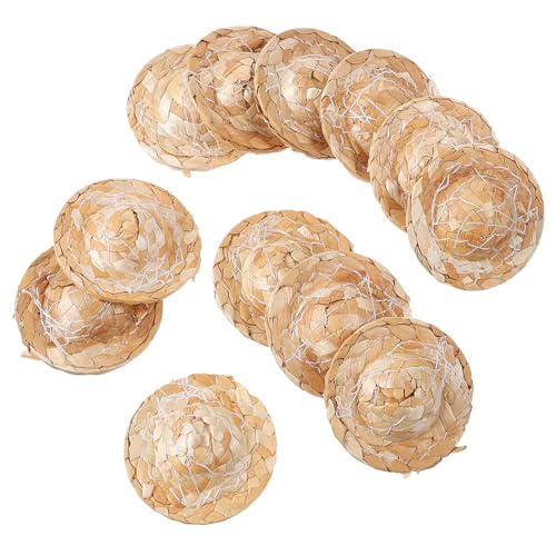 PERSELOSO 12 Stück Kleine Strohhutpuppe Strohhüte zum Basteln Strohkappe Puppenhüte Puppenkappe gewebter Hut Mini-Hüte Strohhüte basteln Kleiner Hut Puppenstrohhüte Hut Handwerk Hölzern PERSELOSO 12 Stück Kleine Strohhutpuppe Strohhüte zum Basteln Strohkappe Puppenhüte Puppenkappe gewebter Hut Mini-Hüte Strohhüte basteln Kleiner Hut Puppenstrohhüte Hut Handwerk Hölzern von PERSELOSO