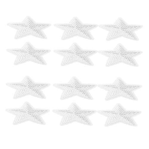 PERSELOSO 12 Stück Silberne Fünfzackige Stern Pailletten Aufnäher Bestickte Stoffapplikationen für Kleidung Hüte und Rucksäcke Diy Dekoration Langlebig und Stylisch PERSELOSO 12 Stück Silberne Fünfzackige Stern Pailletten Aufnäher Bestickte Stoffapplikationen für Kleidung Hüte und Rucksäcke Diy Dekoration Langlebig und Stylisch von PERSELOSO