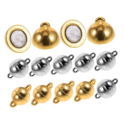 PERSELOSO 12 Stück Teiliges Magnetverschluss für DIY Schmuckherstellung Magnetische Ketten und Armbandverschlüsse Einfach zu Verwenden für Kreative Projekte und von PERSELOSO