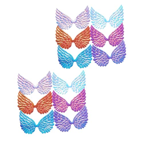 PERSELOSO 12 Stück Teiliges Schillernde Engelsflügel Aufnäher Bunte DIY Flügel Patches für Haarschmuck und Geschenkdekoration Farbenfrohe Applikationen für Kreative Bastelprojekte PERSELOSO 12 Stück Teiliges Schillernde Engelsflügel Aufnäher Bunte DIY Flügel Patches für Haarschmuck und Geschenkdekoration Farbenfrohe Applikationen für Kreative Bastelprojekte von PERSELOSO