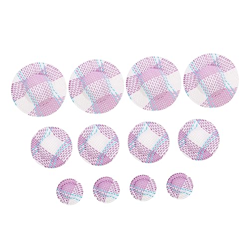 PERSELOSO 12 Stück bunt gestreifter Hut Mini-Kappe Gestreifter Mini-Hut doll Accessories Puppenhut strickzubehör schirmmützen Puppe DIY zubehör Minihüte zum Ankleiden von Puppen Papier von PERSELOSO