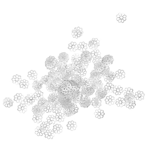 PERSELOSO 1200Stücke DIY Perlenkappen Silberne Blumenform Perlenendkappen für Schmuckherstellung Vielseitig Einsetzbar für Halsketten und Armbänder für Projekte PERSELOSO 1200Stücke DIY Perlenkappen Silberne Blumenform Perlenendkappen für Schmuckherstellung Vielseitig Einsetzbar für Halsketten und Armbänder für Projekte von PERSELOSO