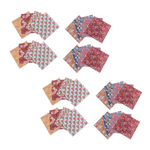 PERSELOSO 120Blätter Kreativstil Origami Papier Quadratisch Doppelseitig Bedruckt Bastelpapier für DIY Handwerke für Schule und Zuhause von PERSELOSO