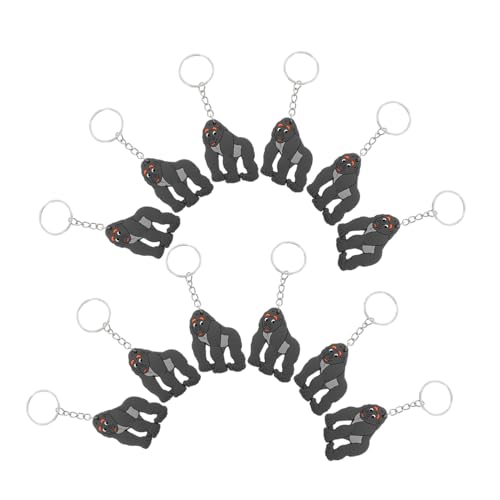 PERSELOSO 12Stücke Gorilla Schlüsselanhänger Niedliche Tier Motive für Party Robustes Material Dekorieren von Taschen und Schlüsseln PERSELOSO 12Stücke Gorilla Schlüsselanhänger Niedliche Tier Motive für Party Robustes Material Dekorieren von Taschen und Schlüsseln von PERSELOSO