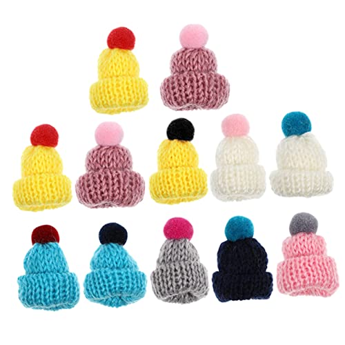 PERSELOSO 12Stücke Wollhüte Kawaii Puppenhüte für Bastelprojekte Weihnachtsmützen Dekoration für Puppen Flaschen und DIY Projekte Bunten Farben PERSELOSO 12Stücke Wollhüte Kawaii Puppenhüte für Bastelprojekte Weihnachtsmützen Dekoration für Puppen Flaschen und DIY Projekte Bunten Farben von PERSELOSO