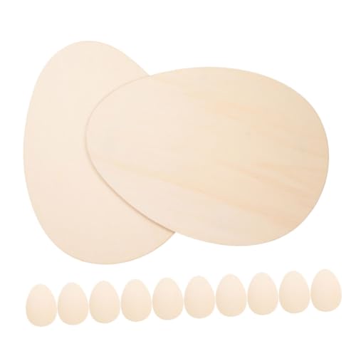 PERSELOSO 12pcs Unvollendete Holz Osterei Ornamente Osterhandwerk Holzausschnitte Urlaubshandwerk Eierformen Für Osterhof Hausdekorationen PERSELOSO 12pcs Unvollendete Holz Osterei Ornamente Osterhandwerk Holzausschnitte Urlaubshandwerk Eierformen Für Osterhof Hausdekorationen von PERSELOSO