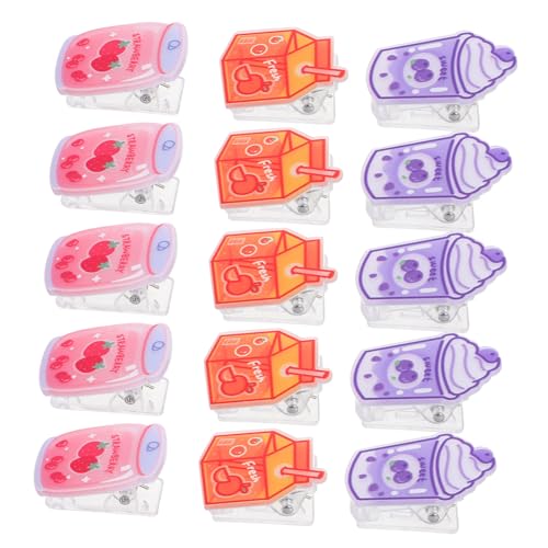 PERSELOSO 15 Stück Binder-clips Acryl-lebensmittel-clips Beutelversiegeler Dekorative Binder-clips Büroklammern Für Büro Und Schule PERSELOSO 15 Stück Binder-clips Acryl-lebensmittel-clips Beutelversiegeler Dekorative Binder-clips Büroklammern Für Büro Und Schule von PERSELOSO