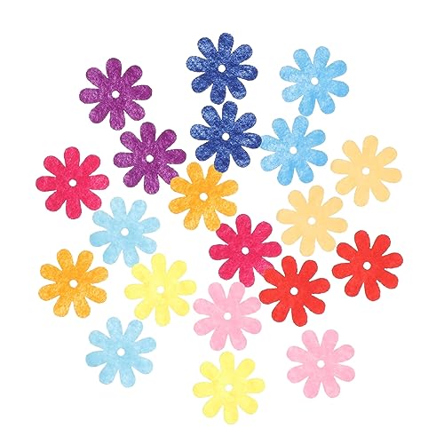 PERSELOSO 150 Stück DIY Blumenapplikationen Set Teile Hochwertigem Vliesstoff für Kleidung Haaraccessoires und Bastelprojekte Wasserfest und Langlebig für Kreative Nähprojekte von PERSELOSO