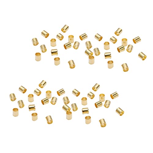 PERSELOSO 1500 Stück Perlenmaterial schmuck Kupferperlen Rohrperlen Quetschperlen Golden PERSELOSO 1500 Stück Perlenmaterial schmuck Kupferperlen Rohrperlen Quetschperlen Golden von PERSELOSO