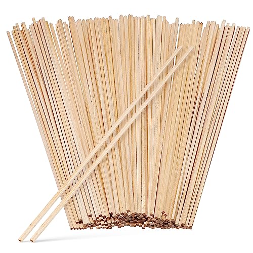 PERSELOSO 150Stücke Holzstangen Quadratisch Hartholz für DIY Handwerksprojekte Glatte Oberfläche Langlebig und für Basteln und Modellbau von PERSELOSO