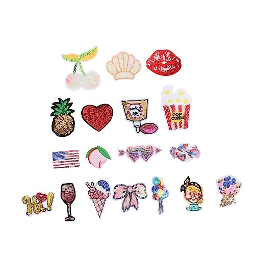 PERSELOSO 18Stücke Gestickte Patches für Kleidung DIY Applikationen Einfache Anwendung zum Aufbügeln und Jeans Shirts und Taschen und Vielseitig PERSELOSO 18Stücke Gestickte Patches für Kleidung DIY Applikationen Einfache Anwendung zum Aufbügeln und Jeans Shirts und Taschen und Vielseitig von PERSELOSO