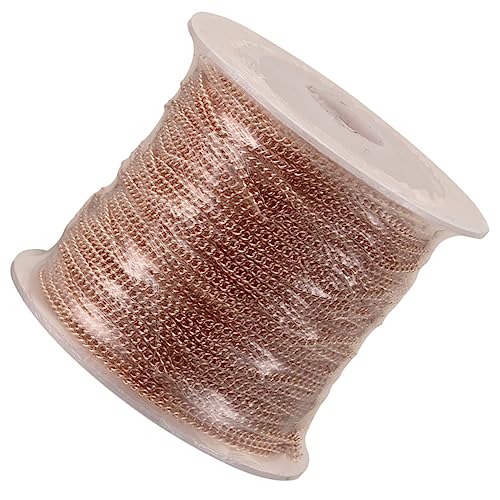 PERSELOSO 1Rolle DIY Kupferkette für Schmuckherstellung Hochwertige Gliederkette Roségold für Armbänder für Bastelprojekte PERSELOSO 1Rolle DIY Kupferkette für Schmuckherstellung Hochwertige Gliederkette Roségold für Armbänder für Bastelprojekte von PERSELOSO