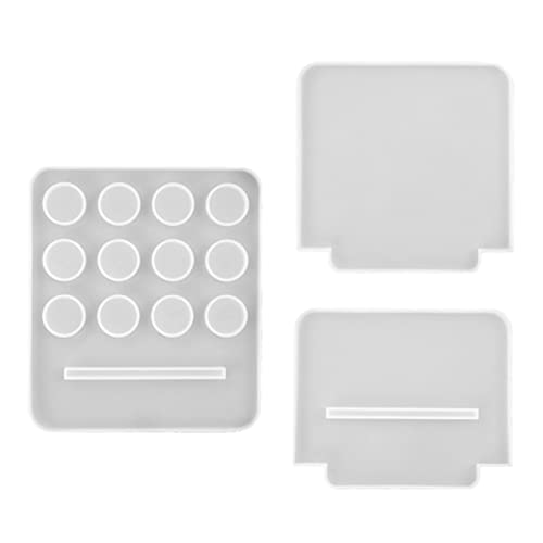 PERSELOSO 1Satz DIY Silikonform für Aufbewahrungsregal für Ätherische Ölflaschen Flexible und Langlebige Gießform für Kreative Bastelprojekte und Geschenkideen von PERSELOSO