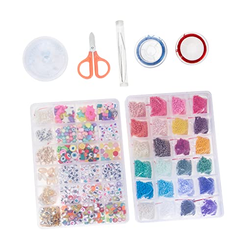 PERSELOSO 1Satz Glasperlen Spacer Perlen für DIY Schmuckherstellung Runde Abstandsperlen für Armbänder und Halsketten Bastelzubehör für Projekte PERSELOSO 1Satz Glasperlen Spacer Perlen für DIY Schmuckherstellung Runde Abstandsperlen für Armbänder und Halsketten Bastelzubehör für Projekte von PERSELOSO