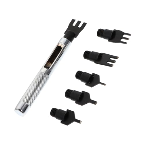 PERSELOSO 1Satz Robustes Leder Werkzeugset mit Lochstanzer für Gürtellochungen Handwerkzeug für DIY Lederverarbeitung für Taschen Gürtel und Mehr von PERSELOSO