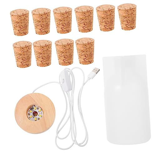 PERSELOSO 1Satz Silikonform Set DIY Epoxidharz Gießformen für Projekte LED Lampenfassungen und Lichtstecker Wiederverwendbar und Leicht zu Reinigen von PERSELOSO