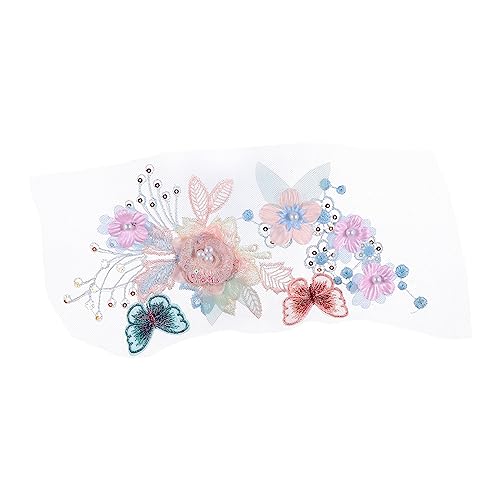 PERSELOSO 1Stück DIY Blumenstickerei Applikation Handgefertigter Stoffpatch für Kleidung Taschen und Puppen Verarbeitung Weiches Material Dekoration PERSELOSO 1Stück DIY Blumenstickerei Applikation Handgefertigter Stoffpatch für Kleidung Taschen und Puppen Verarbeitung Weiches Material Dekoration von PERSELOSO