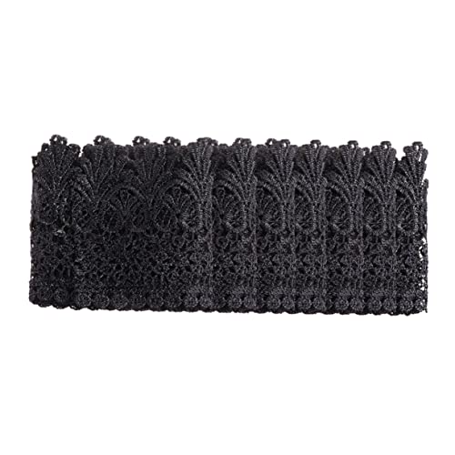 PERSELOSO 1Stück Schwarzer Spitzenbesatz Breit Dekorative Spitze für DIY Kleidung Handwerk und Accessoires für Nähprojekte und Gestaltung PERSELOSO 1Stück Schwarzer Spitzenbesatz Breit Dekorative Spitze für DIY Kleidung Handwerk und Accessoires für Nähprojekte und Gestaltung von PERSELOSO