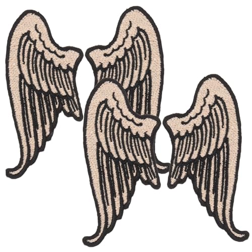 PERSELOSO 2 Paare Cartoons Flügel Aufnäher Bestickte Patches für Kleidung Rucksäcke und Schuhe Teiliges Links Rechts für Kreative DIY Projekte PERSELOSO 2 Paare Cartoons Flügel Aufnäher Bestickte Patches für Kleidung Rucksäcke und Schuhe Teiliges Links Rechts für Kreative DIY Projekte von PERSELOSO