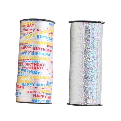 PERSELOSO 2 Rollen Geburtstagsballonband Weiß Verpackung und Band Hochzeit Luftballons Geschenkverpackungsbänder Ballonbänder Geschenkband Lockenbänder PERSELOSO 2 Rollen Geburtstagsballonband Weiß Verpackung und Band Hochzeit Luftballons Geschenkverpackungsbänder Ballonbänder Geschenkband Lockenbänder von PERSELOSO