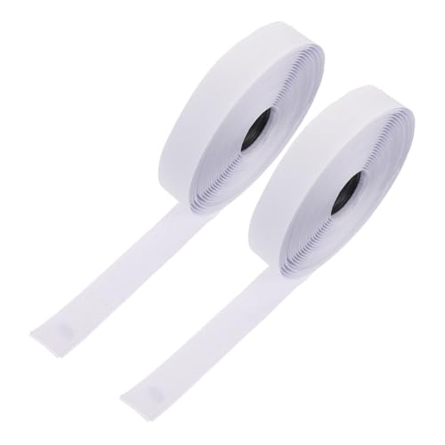 PERSELOSO 2 Rollen Selbstklebende Klettbänder Weiß Breit Nylon Polyester Mehrfach Verwendbar Kabel Organizer Befestigung Zubehör für Ordnung und Sauberkeit PERSELOSO 2 Rollen Selbstklebende Klettbänder Weiß Breit Nylon Polyester Mehrfach Verwendbar Kabel Organizer Befestigung Zubehör für Ordnung und Sauberkeit von PERSELOSO