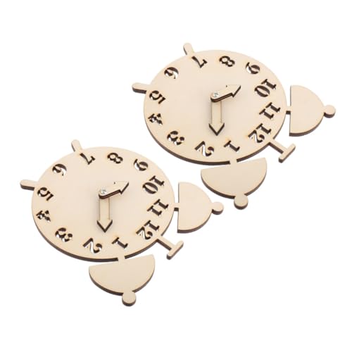 PERSELOSO 2 Sets Holzuhr-spielzeug, Kleines Uhrmodell, Diy-kit Für Frühes Lernen Und Eltern-kind-bindung, Pädagogisches Spielzeug, Cartoon-modelle PERSELOSO 2 Sets Holzuhr-spielzeug, Kleines Uhrmodell, Diy-kit Für Frühes Lernen Und Eltern-kind-bindung, Pädagogisches Spielzeug, Cartoon-modelle von PERSELOSO