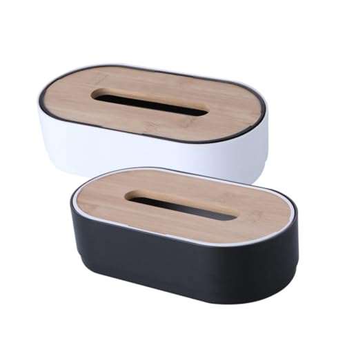 PERSELOSO 2 Stück Boxen Pappschachtel Papier für Spender Gewebefall Taschentuchhalter Organizer Aufbewahrungsbehälter Bambus PERSELOSO 2 Stück Boxen Pappschachtel Papier für Spender Gewebefall Taschentuchhalter Organizer Aufbewahrungsbehälter Bambus von PERSELOSO