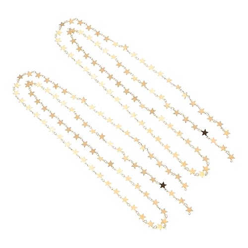 PERSELOSO 2 Stück DIY -Halskettekette Ketten Herstellung Schmuck Halskette machen Vorräte Armbandkette selber machen DIY-Kette Rostfreier Stahl Golden PERSELOSO 2 Stück DIY -Halskettekette Ketten Herstellung Schmuck Halskette machen Vorräte Armbandkette selber machen DIY-Kette Rostfreier Stahl Golden von PERSELOSO