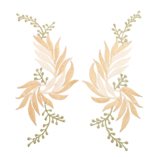 PERSELOSO 2 Stück Diy Stickerei Patches Applikationen für Kleidung Aufbügelbare Flicken Form von Blättern für Dekoration und Reparatur von Textilien PERSELOSO 2 Stück Diy Stickerei Patches Applikationen für Kleidung Aufbügelbare Flicken Form von Blättern für Dekoration und Reparatur von Textilien von PERSELOSO