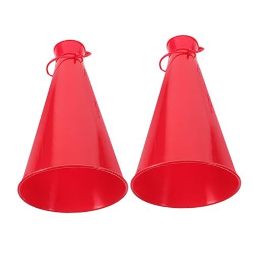 PERSELOSO 2 Stück Handheld Megaphone Cheerleading Prop für Sportveranstaltungen und Feiern Kunststoffkonstruktion für Partys und Outdoor Aktivitäten Lauter Geräuschmacher Buntem Design PERSELOSO 2 Stück Handheld Megaphone Cheerleading Prop für Sportveranstaltungen und Feiern Kunststoffkonstruktion für Partys und Outdoor Aktivitäten Lauter Geräuschmacher Buntem Design von PERSELOSO