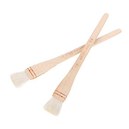 PERSELOSO 2 Stück Malerpinsel Holz Handmalerei Pinsel für Öl und Acrylfarben Langlebig und Leicht zu Reinigen für Kunst und Wandgestaltung PERSELOSO 2 Stück Malerpinsel Holz Handmalerei Pinsel für Öl und Acrylfarben Langlebig und Leicht zu Reinigen für Kunst und Wandgestaltung von PERSELOSO