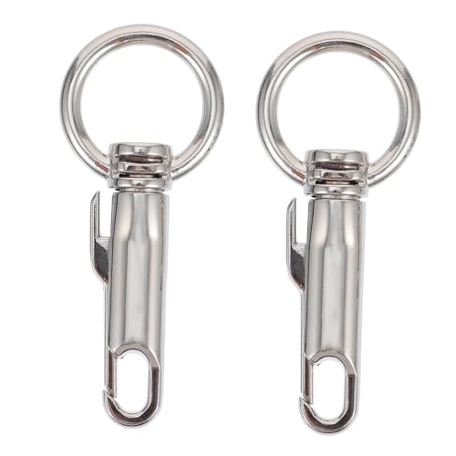 PERSELOSO 2 Stück Metall Karabinerhaken Schlüsselring Schnallen für DIY Handtaschen Strapazierfähige Verschlüsse für Schlüssel Lanyards und Bastelarbeiten PERSELOSO 2 Stück Metall Karabinerhaken Schlüsselring Schnallen für DIY Handtaschen Strapazierfähige Verschlüsse für Schlüssel Lanyards und Bastelarbeiten von PERSELOSO