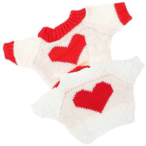 PERSELOSO 2 Stück Puppen Ersetzen Kleidung Gefüllte Plüsch Reborn Babypuppen Wiederverwendbare Puppenkleidung Puppendekor Für Entzückendes Bärendekor Puppenkleidung Puppenkostüm Für von PERSELOSO