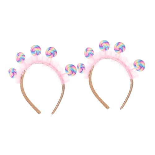 PERSELOSO 2 Stück Teiliges Lollipop Haarband für Mädchen Süßes Kinderaccessoire für Geburtstagsfeiern Karneval und Alltagswear Dehnungsbeständigem Niedliches Design für PERSELOSO 2 Stück Teiliges Lollipop Haarband für Mädchen Süßes Kinderaccessoire für Geburtstagsfeiern Karneval und Alltagswear Dehnungsbeständigem Niedliches Design für von PERSELOSO