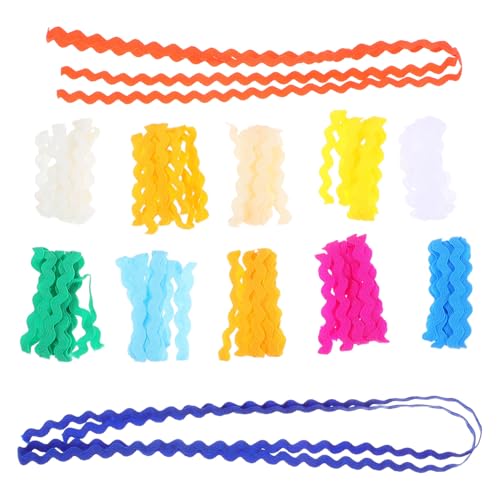 PERSELOSO 2 Stück Wellenrand Bastelbänder Mehrfarbig Farben für DIY Dekoration Geschenkverpackung Hochzeiten Partys und Kreative Projekte PERSELOSO 2 Stück Wellenrand Bastelbänder Mehrfarbig Farben für DIY Dekoration Geschenkverpackung Hochzeiten Partys und Kreative Projekte von PERSELOSO
