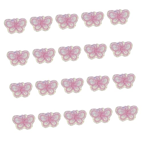 PERSELOSO 20 Stück Aufbügelbare Schmetterling Patches Fluoreszierend DIY Kleidung Reparatur Applikationen Rosa Selbstklebend Strapazierfähig für Jeans Jacken Taschen PERSELOSO 20 Stück Aufbügelbare Schmetterling Patches Fluoreszierend DIY Kleidung Reparatur Applikationen Rosa Selbstklebend Strapazierfähig für Jeans Jacken Taschen von PERSELOSO