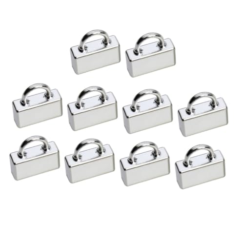 PERSELOSO 20 Stück Legierung Schmuckverschluss in Antik Silber DIY Schnallen für Lederarmbänder Geeignet für Flache Lederbänder Wildleder und Satinbänder Langlebige Verbindungselemente für PERSELOSO 20 Stück Legierung Schmuckverschluss in Antik Silber DIY Schnallen für Lederarmbänder Geeignet für Flache Lederbänder Wildleder und Satinbänder Langlebige Verbindungselemente für von PERSELOSO