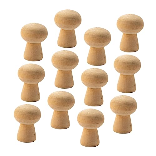 PERSELOSO 20 Stück Teiliges Holz Mushroom Dekoren für DIY Malerei und Graffiti Bastelspielzeug für Kreativität und Hand Auge Koordination PERSELOSO 20 Stück Teiliges Holz Mushroom Dekoren für DIY Malerei und Graffiti Bastelspielzeug für Kreativität und Hand Auge Koordination von PERSELOSO