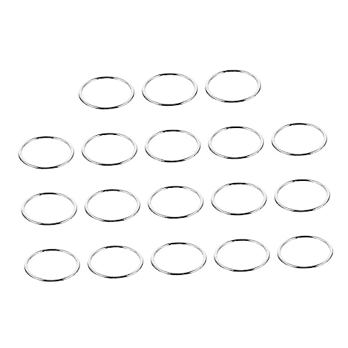 PERSELOSO 20 Stück Zinc Legierung Ringe Multifunktionale Dekorationsringe für DIY Handtaschen und Gürtel Langlebig und Tragbar mit Glatten Kanten für Bastelprojekte und Zubehör PERSELOSO 20 Stück Zinc Legierung Ringe Multifunktionale Dekorationsringe für DIY Handtaschen und Gürtel Langlebig und Tragbar mit Glatten Kanten für Bastelprojekte und Zubehör von PERSELOSO