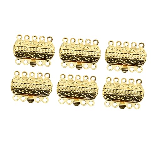 PERSELOSO 20 Stücke 5 Armband Schnalle Halsketteschnalle Kit zur Schmuckherstellung Schließungen armreif Ketten zur Schmuckherstellung Armbandverschlüsse und Verschlüsse Golden von PERSELOSO