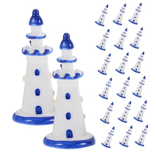 PERSELOSO 20 Stücke Miniatur Leuchtturm Harz Nautischen Ornament Für-Landschaft PERSELOSO 20 Stücke Miniatur Leuchtturm Harz Nautischen Ornament Für-Landschaft von PERSELOSO