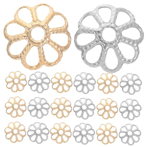 PERSELOSO 200 Stück Perlenkappen: Schmuck-blumenkappen Für Selbstgemachte Armbänder Und – Metall-abstandshalter-perlen – -beschläge Für Die Kreative Schmuckherstellung PERSELOSO 200 Stück Perlenkappen: Schmuck-blumenkappen Für Selbstgemachte Armbänder Und – Metall-abstandshalter-perlen – -beschläge Für Die Kreative Schmuckherstellung von PERSELOSO